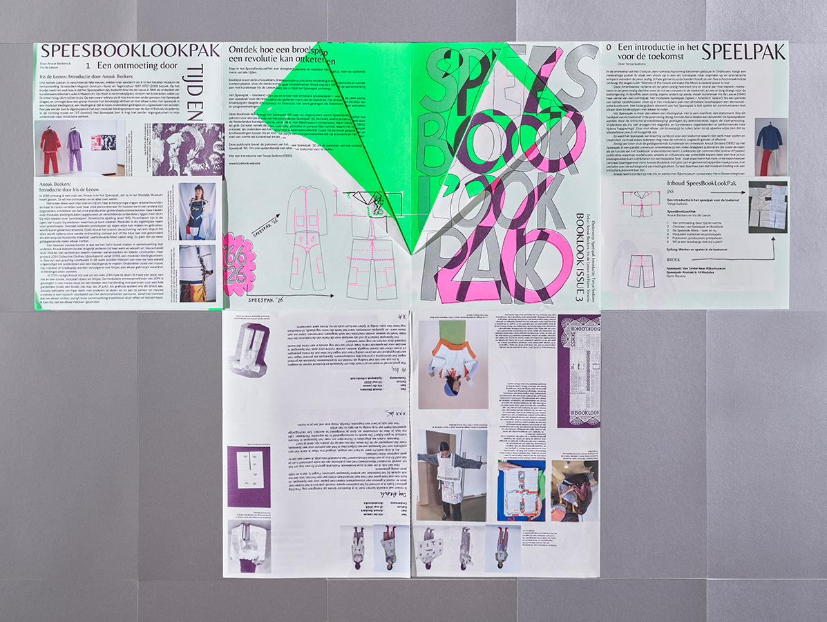 Booklook issue 3: the cover, publication part 1 folded into jacket Speespak '26. Photo: Scheltens & Abbenes.